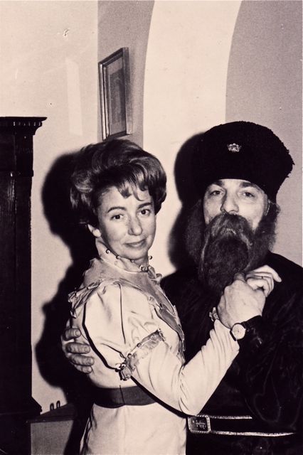 Tante Sybille met de man die de wodca-controles in België had gelanceerd.